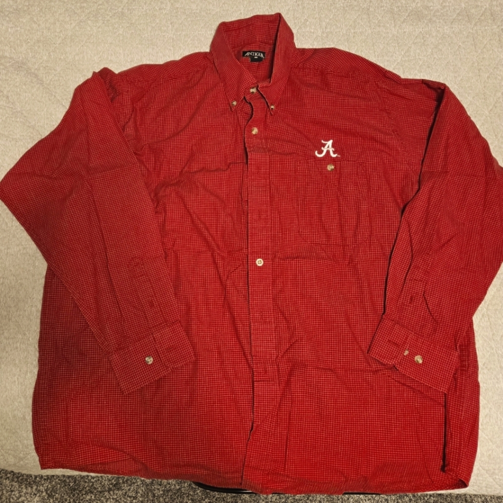 Antigua brand University of Alabama dress shirt, size XL